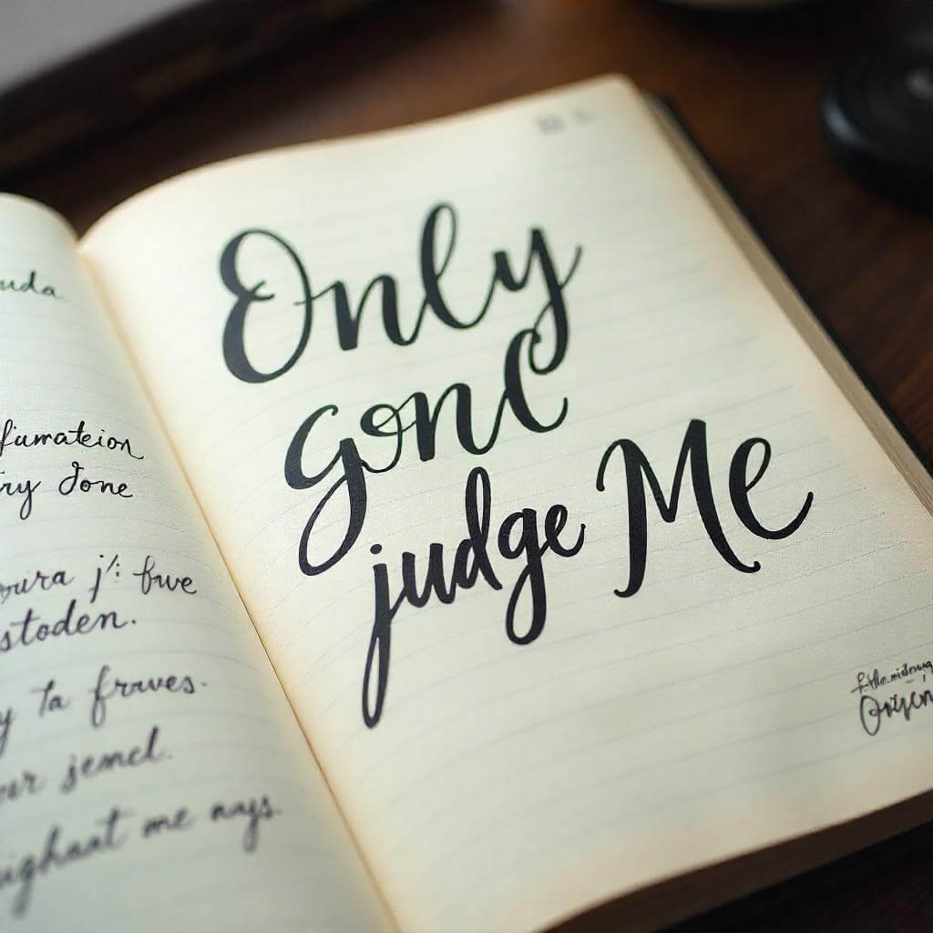 Only God Can Judge Me” written in bold calligraphy, surrounded by motivational quotes.