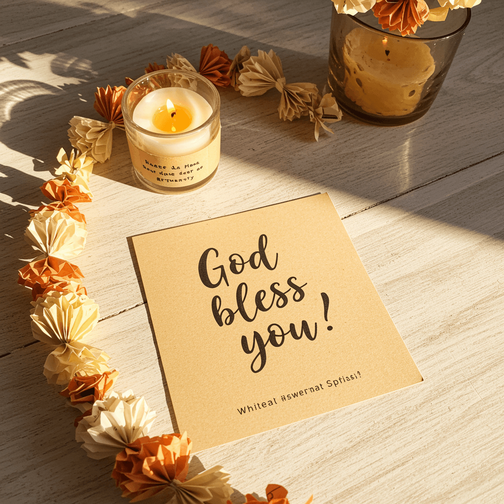 Use warm tones (beige, soft yellow) for a cozy, sincere feel.