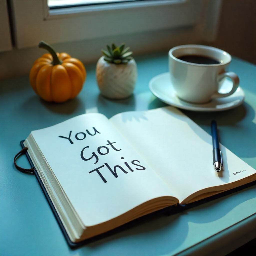 Journal and Coffee