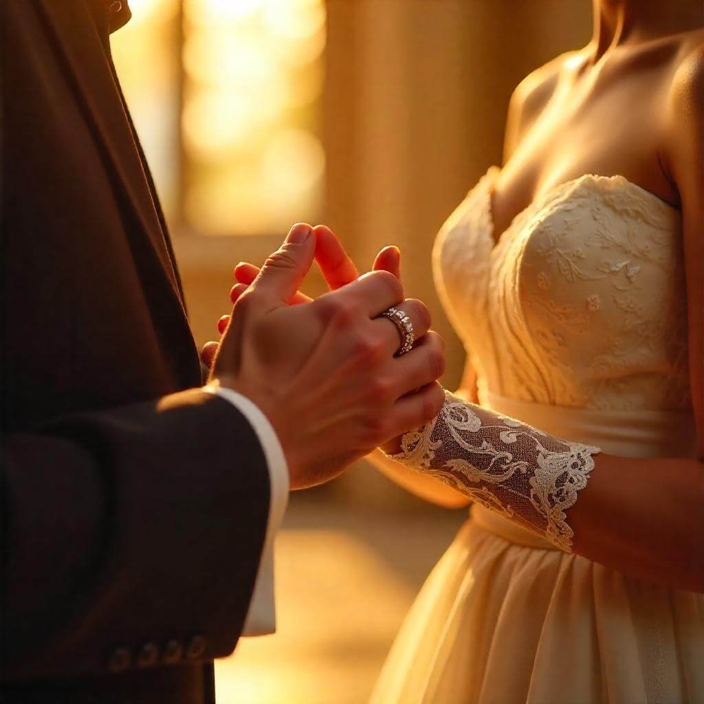 Clasped hands in prayer