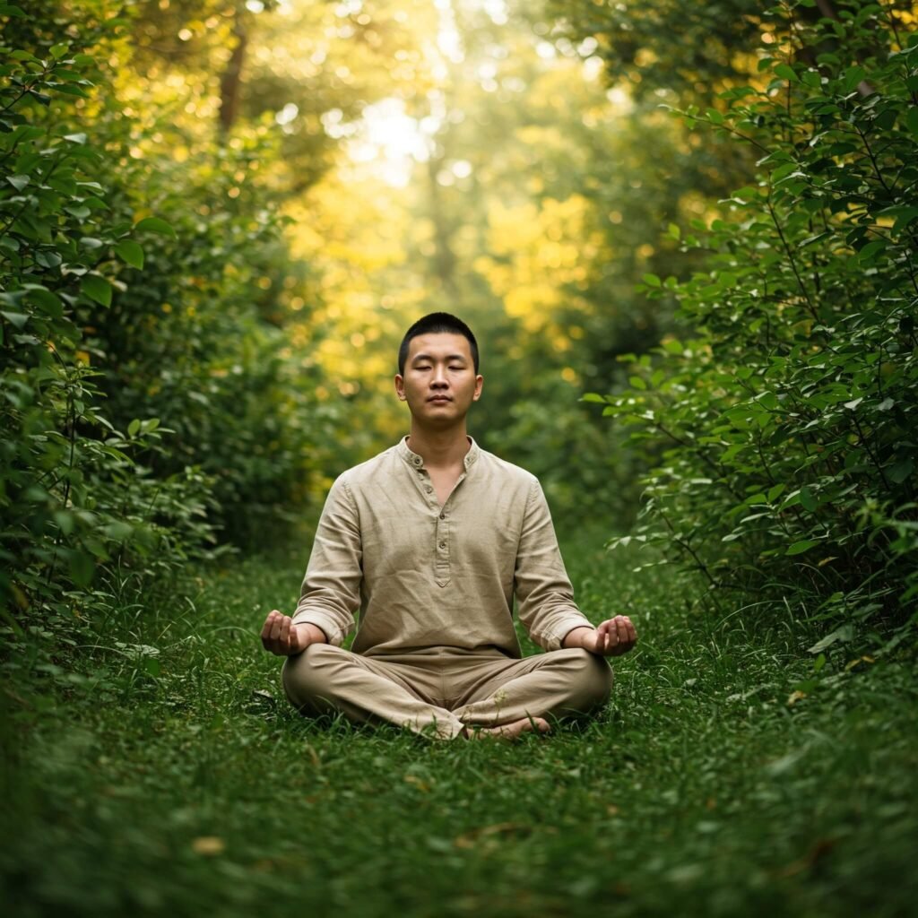 Peaceful nature meditation