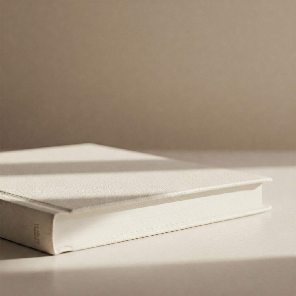 Calming Journal Beige White